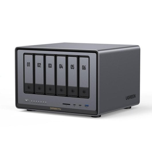 NAS UGREEN NASync DXP6800 Pro i5-1235U 8GB DDR5 168TB Rackmount Ethernet Thunderbolt