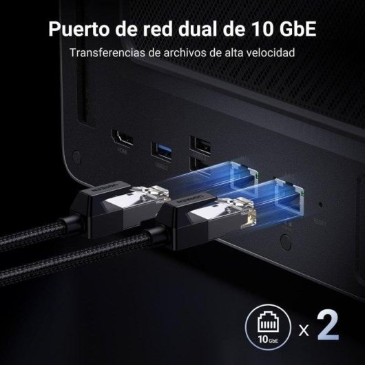 Disco Rígido NAS Interno Ugreen 8GB 168TB Thunderbolt i5-1235U Rackmount