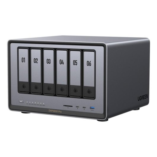 Disco Rígido NAS Interno Ugreen 8GB 168TB Thunderbolt i5-1235U Rackmount