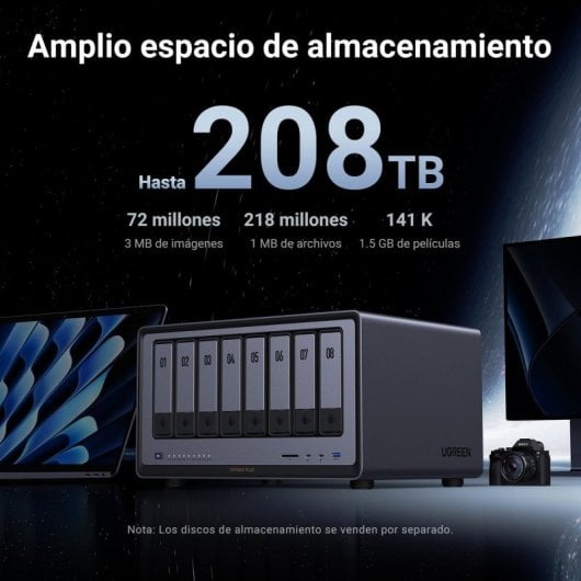 NAS UGREEN NASync DXP8800Plus i5-1235U 8GB DDR5 10GbE 8xSATA 2xM.2 NVMe