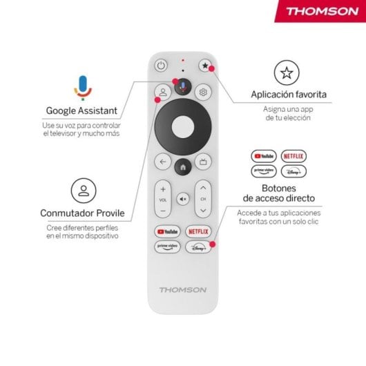Streaming Box Thomson Plus 270W 4K Ultra HD Google TV Dolby Vision 32GB Wi-Fi 6