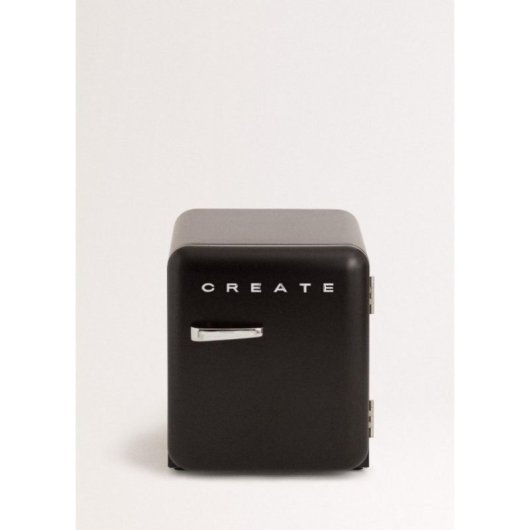 Frigorífico Retro Mini 48L Gas R600a Compartimentado Estilo Años 50 Negro