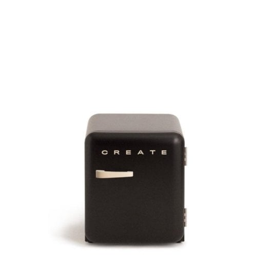 Frigorífico Retro Mini 48L Gas R600a Negro
