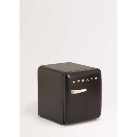 Frigorífico Retro Mini 48L Gas R600a Negro