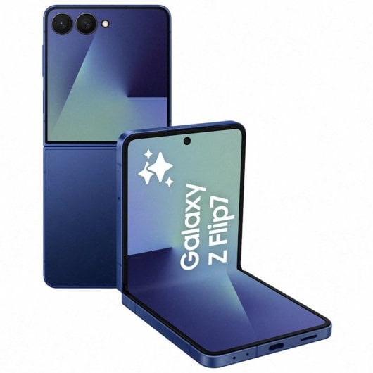 Samsung Galaxy Z Flip7 12GB/256GB Telefone Dobrável Azul Intenso com Galaxy AI