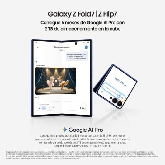 Samsung Galaxy Z Flip7 12GB/512GB Negro Oscuro Móvil Plegable con Galaxy AI