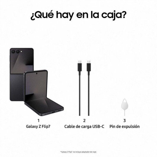 Samsung Galaxy Z Flip7 5G 12GB 512GB 6.9" Negro Oscuro