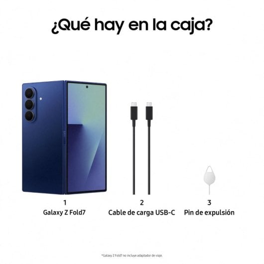 Telemóvel dobrável Samsung Galaxy Z Fold7 12GB/256GB azul intenso com IA