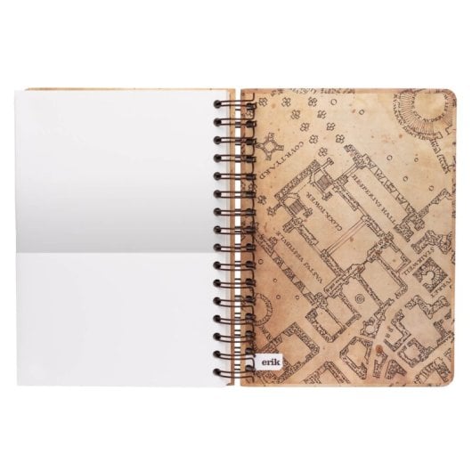Harry Potter – Die Karte des Rumtreibers – Notizbuch im A5-Format mit liniertem Einband