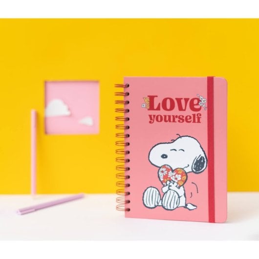 Caderno A5 Snoopy Love Yourself