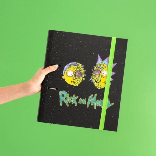 Carpeta 2 Anillas Rick Y Morty Mutant