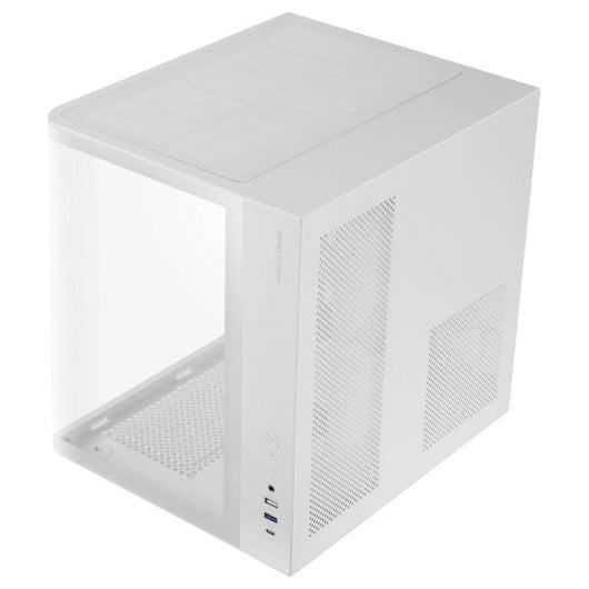 Mars Gaming MC-CURV Caja Gaming Atx Triple Cristal Templado Curvado Doble Cámara USB-C Blanco