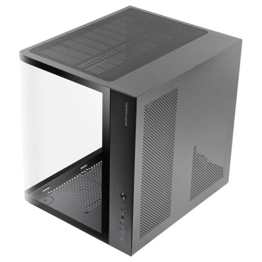 Mars Gaming Mc-curv Caja Gaming Atx Triple Cristal Templado Curvado Doble Cámara Usb-c Negro
