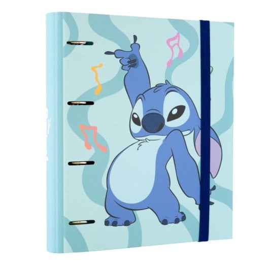 Carpeta 4 Anillas disney Stitch waves