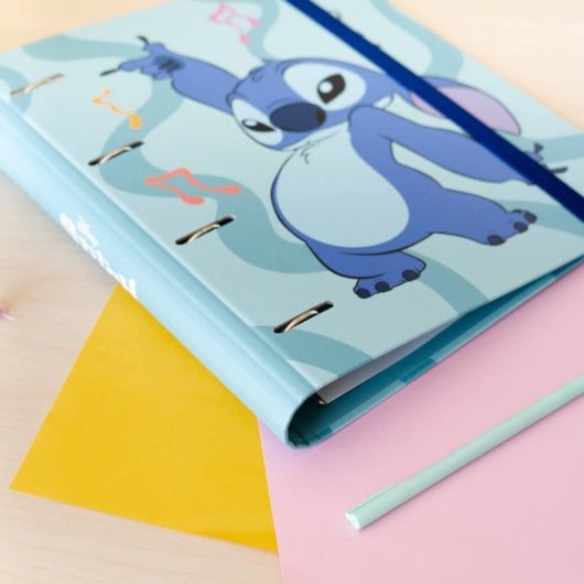 Carpeta 4 Anillas disney Stitch waves
