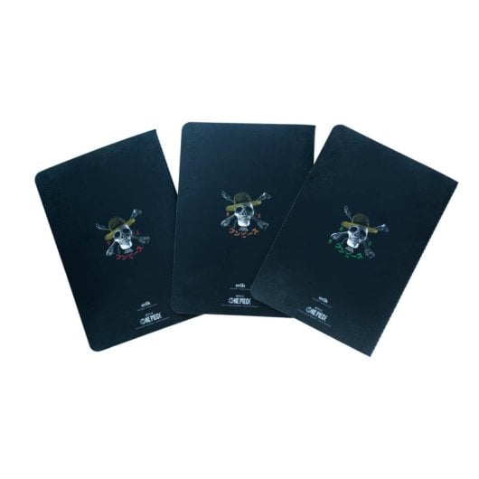 Pack 3 A5-Notizbücher One Piece Netflix – Monkey D. Luffy, Roronoa Zoro und Nami