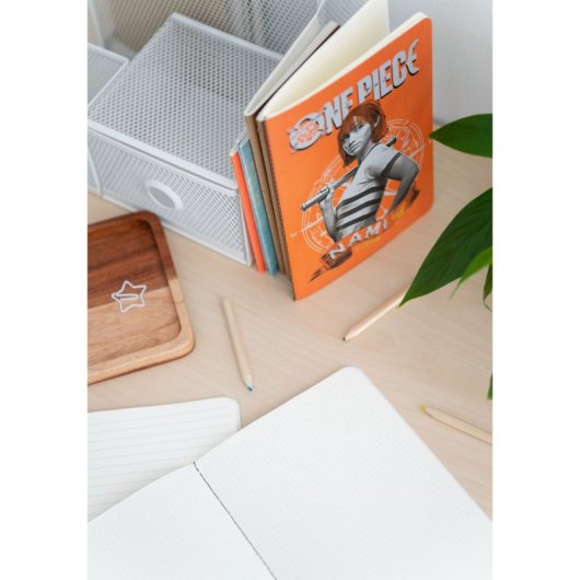 Pack 3 A5-Notizbücher One Piece Netflix – Monkey D. Luffy, Roronoa Zoro und Nami
