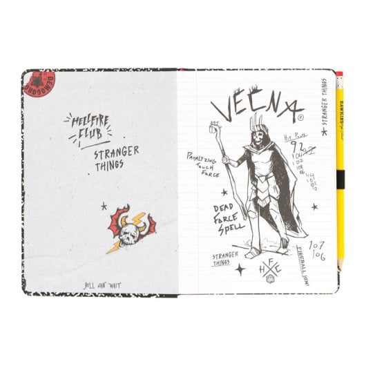 Premium A5 Stranger Things Kompositionsbuch Notizbuch mit Bleistift