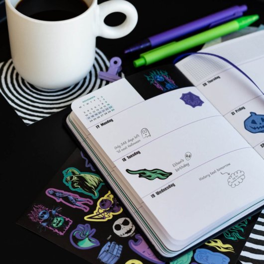 Agenda Escolar 2025/2026 Semana Vista Pocket 17 Meses Disney Pesadilla Antes De Navidad