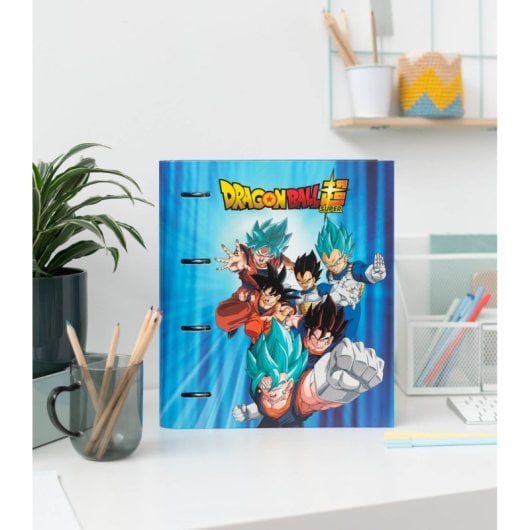 Pasta Premium de 4 Argolas Dragon Ball