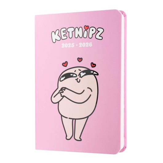 Agenda Escolar 2025/2026 Semana Vista Pocket 17 Meses Ketnipz