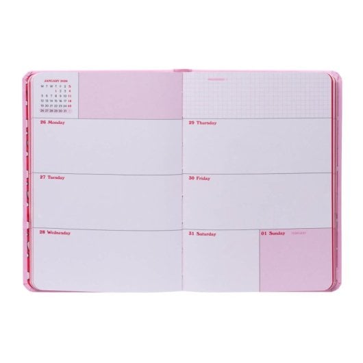 Agenda Escolar 2025/2026 Semana Vista Pocket 17 Meses Ketnipz