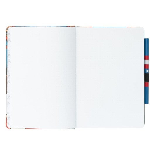 Premium A5-Notizbuch mit Marvel Captain America-Stift – Uniform