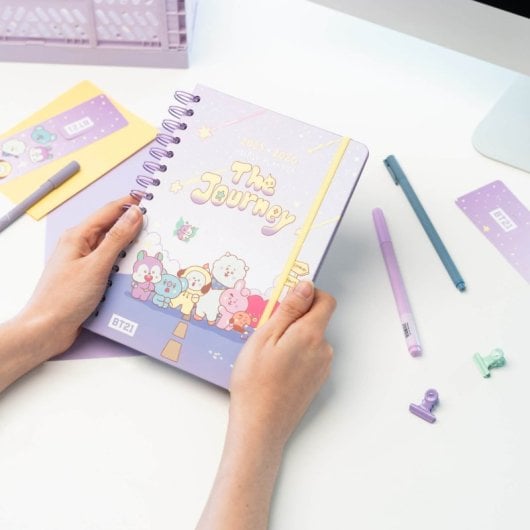Agenda Escolar 2025/2026 Semana Vista A5 12 Meses Bt21 The Journey