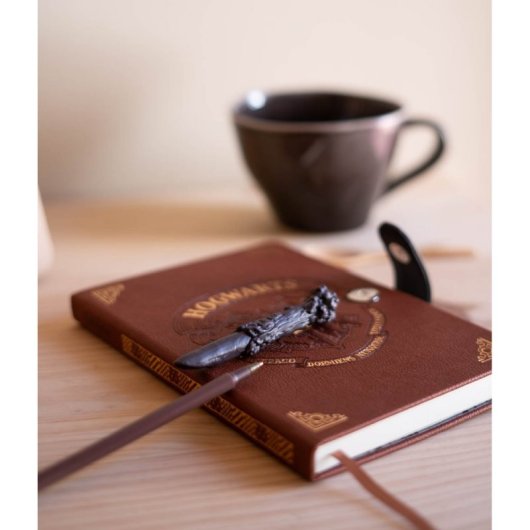 Cuaderno A5 Con Boligrafo Varita Harry Potter