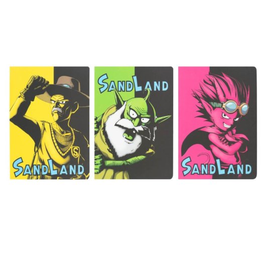 Pack 3 Cuadernos A5 Sand Land Beelzebub, Rao Y Thief