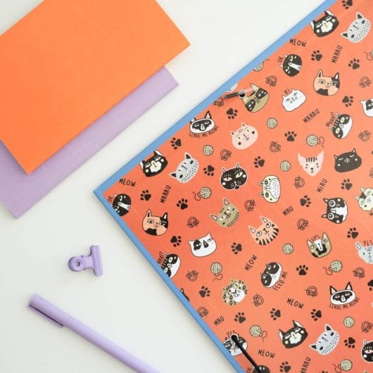 Carpeta Solapas Meow Meow Weird Cats