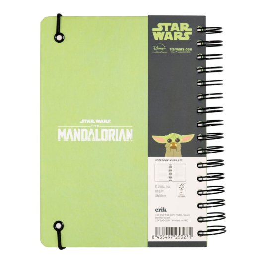 Cuaderno Tapa Forrada A5 Bullet Star Wars The Mandalorian 2