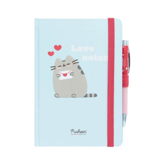 A5 Pusheen Purrfect Love Notizbuch mit Projektorstift