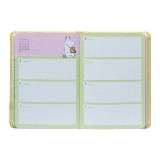 Agenda scolastica 2025/2026 Settimanale Tascabile 17 Mesi Moomin