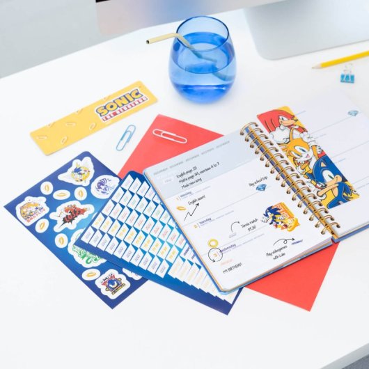 Agenda Escolar 2025/2026 Semana Vista A5 12 Meses Sonic
