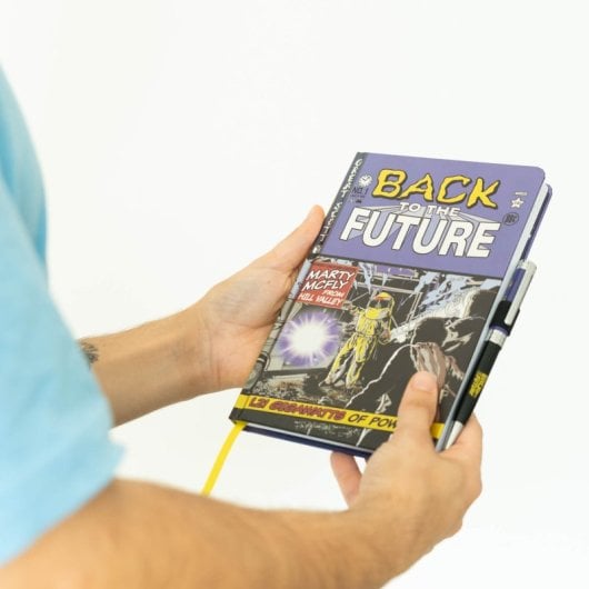 Premium-A5-Notizbuch mit „Zurück in die Zukunft“-Stift