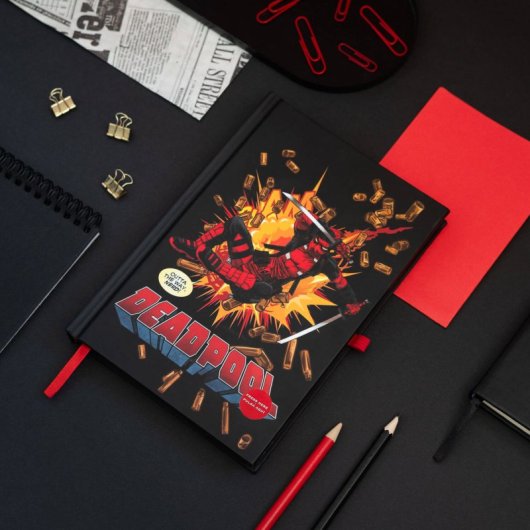 Cuaderno Premium A5 Con Luz Marvel Deadpool