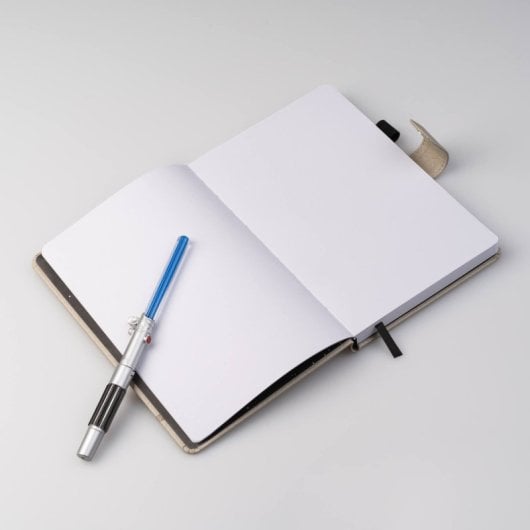 Premium-A5-Notizbuch mit Star Wars Luke Skywalker Lichtschwert-Stift