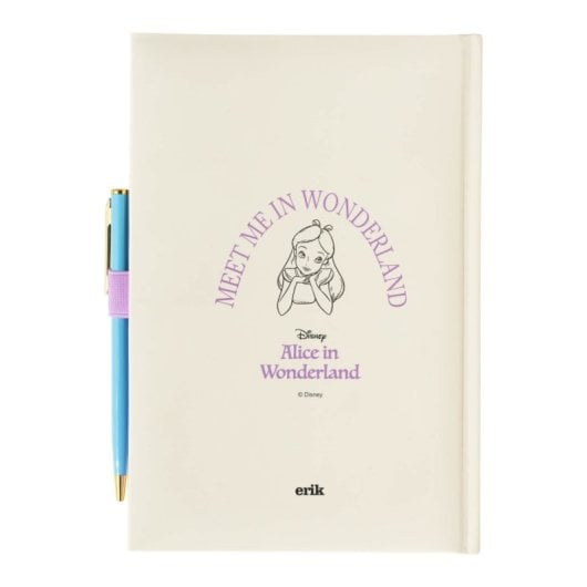 Cuaderno Premium A5 Con Boligrafo Disney Alicia En El Pais De Las Maravillas