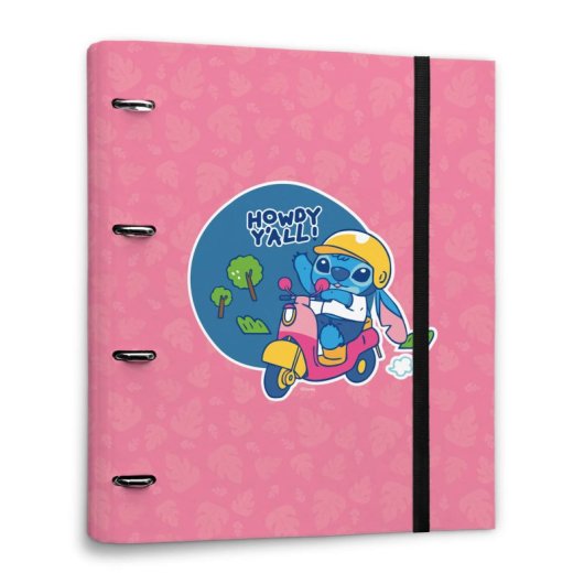 Carpeta 4 Anillas Disney Stitch