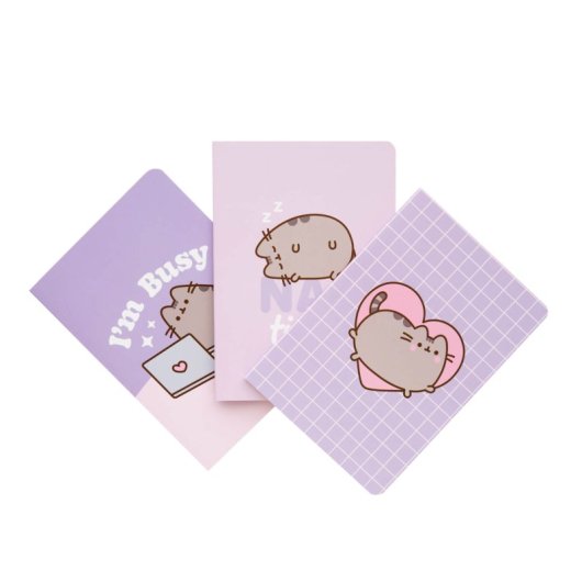 Pack 3 Cuadernos A6 Pusheen Moments