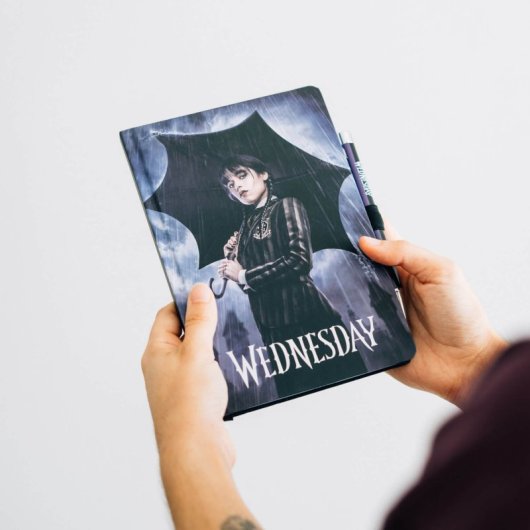 Carnet de notes A5 Premium Wednesday avec stylo projecteur
