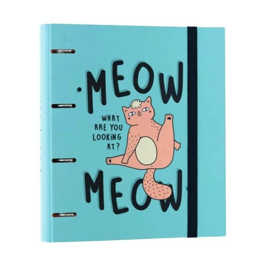 Carpeta 4 Anillas Meow Meow
