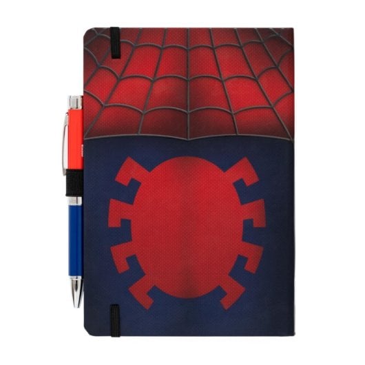 Caderno A5 Marvel do Homem-Aranha com Caneta Projetora