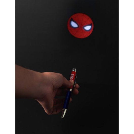 Caderno A5 Marvel do Homem-Aranha com Caneta Projetora