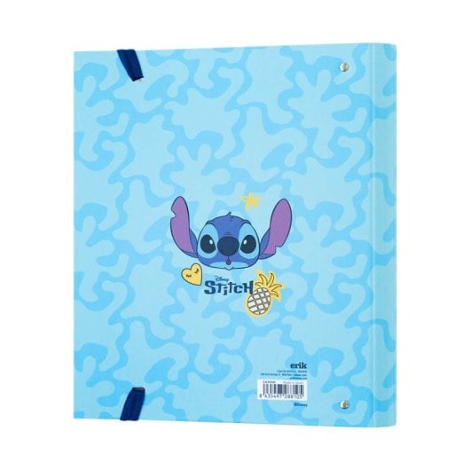 Carpeta Escolar 4 Anillas Stitch Tropical Disney
