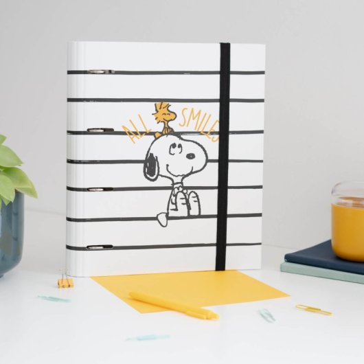 Carpeta 4 Anillas Snoopy Lazy Days