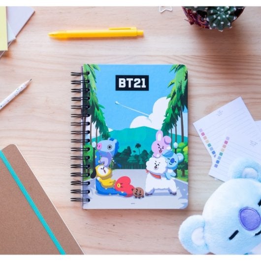 A5 Bullet Bt21 Notizbuch mit liniertem Einband