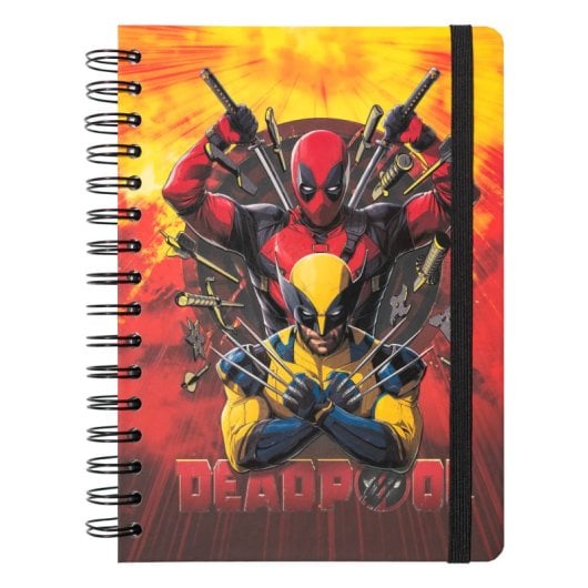 Marvel Deadpool A5-Notizbuch mit liniertem Einband