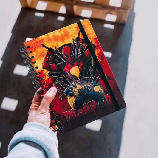Marvel Deadpool A5-Notizbuch mit liniertem Einband